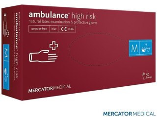 RĘKAWICE 8% VAT AMBULANCE LATEKSOWE DIAGNOSTYCZNE 100SZT BEZPUDROWE , DO BADAŃ MEDYCZNYCH, LABORATORIUM, ŻYWNOŚĆ, XL
