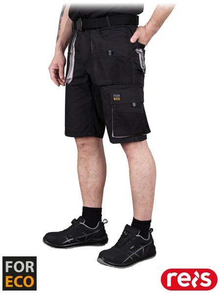 SPODNIE OCHRONNE DO PASA - KRÓTKIE - 2XL - CZARNO-JASNOSZARY