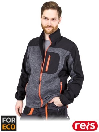 BLUZA OCHRONNA - M - CIEMNOSZARO-CZARNO-POMARAŃCZOWY
