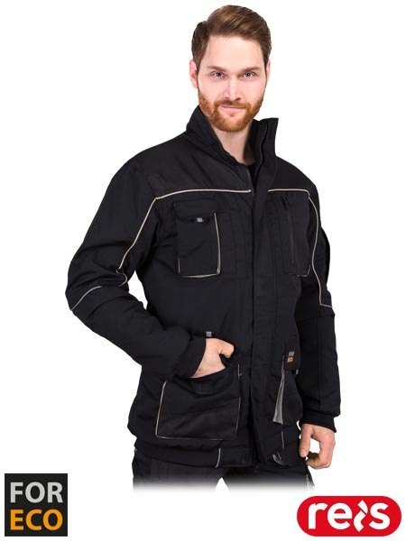 KURTKA OCHRONNA OCIEPLANA - 2XL - CZARNO-JASNOSZARY
