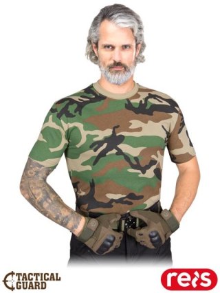 T-SHIRT MĘSKI - XL - MORO-ZIELONY