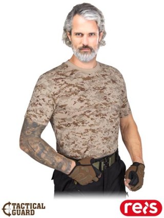 T-SHIRT MĘSKI - M - BEŻOWY