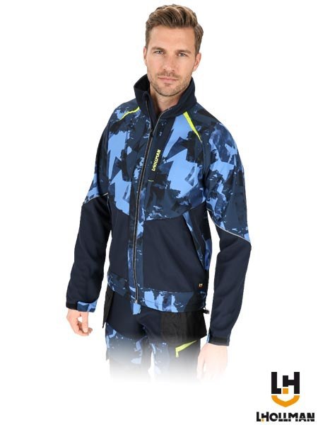 KURTKA OCHRONNA - 3XL - GRANATOWO-NIEBIESKO-ŻÓŁTY