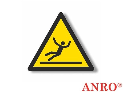 Znak podłogowy Ostrzeżenie przed śliską powierzchnią ZNAK BEZPIECZEŃSTWA - 300x300x300 mm