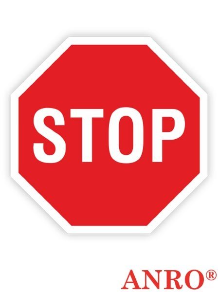 Znak podłogowy STOP ZNAK BEZPIECZEŃSTWA - 300x300 mm