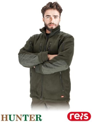 BLUZA Z POLARU OCHRONNA - 3XL - ZIELONY