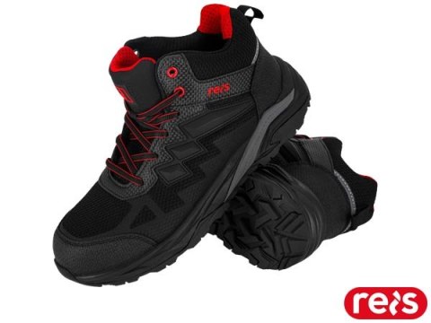 BUTY BEZPIECZNE - 39 - CZARNO-CZERWONY