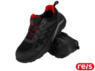 BUTY BEZPIECZNE - 44 - CZARNO-CZERWONY