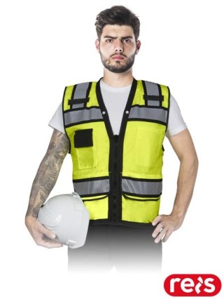 KAMIZELKA OSTRZEGAWCZA - 3XL - ŻÓŁTO-CZARNY