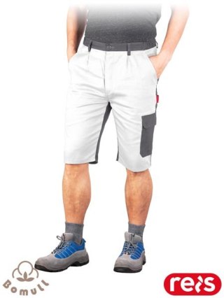 SPODNIE OCHRONNE DO PASA - KRÓTKIE - 2XL - BIAŁO-SZARY