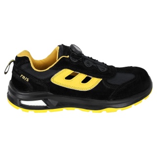 BUTY BEZPIECZNE VERONA, MĘSKIE SANDAŁY, ZABUDOWANE Z OTWORAMI, ZAMSZOWE, KEVLAROWA WKŁADKA, SYSTEM SZNURÓWEK STRUNOWYCH SPINON