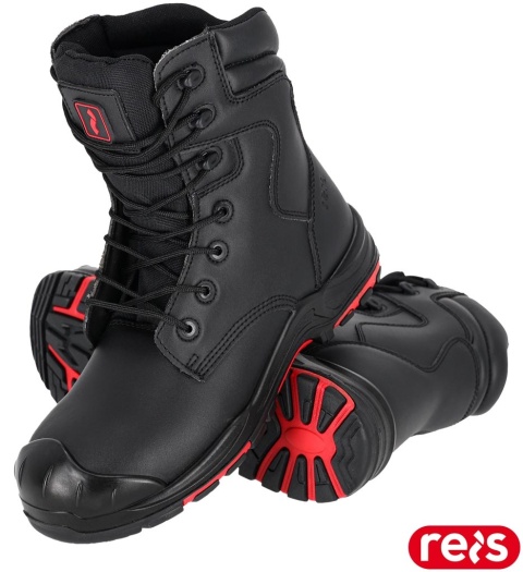 BUTY BEZPIECZNE THORN KOZAKI MĘSKIE SZNUROWANE, S1PS FO SR, GUMOWE OBLANIE NA CZUBKU BUTA