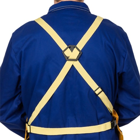 TRUDNOPALNY FARTUCH SPAWALNICZY PRZEDNI SKÓRZANY DLA SPAWACZY