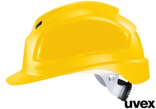 HEŁM OCHRONNY PHEOS B-WR ZÓŁTY WENTYLACYJNE OTWORY CLIMAZONE, TWORZYWO HDPE