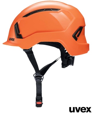 HEŁM OCHRONNY PRONAMIC ALPINE WENTYLOWANY, TWORZYWO ABS, KRÓTKI DASZEK, DO MOCOWANI ANAUSZNIKÓW, LATARKI, GOGLI, POMARAŃCZOWY