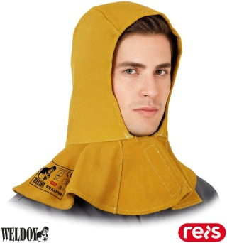 KAPTUR OCHRONNY SKÓRZANY DLA SPAWACZY