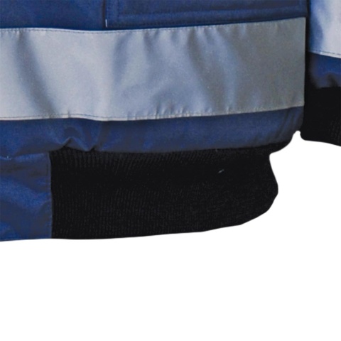 KURTKA OCHRONNA OCIEPLANA ODBLASKI VIBER 2W1 ODPINANE RĘKAWY CZERWONO-GRANATOWA