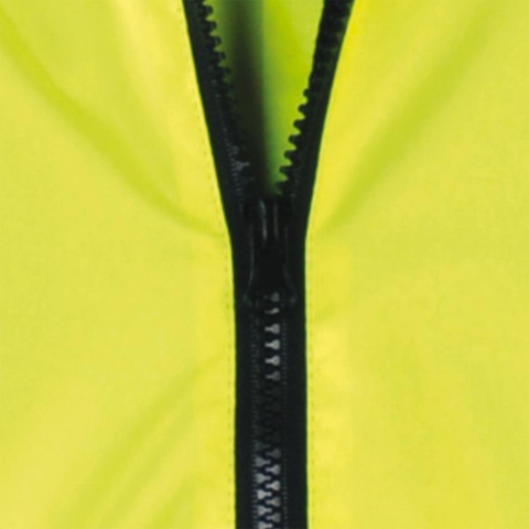 KURTKA OCHRONNA OCIEPLANA ODBLASKI VIBER 2W1 ODPINANE RĘKAWY POMARAŃCZOWO-GRANATOWA