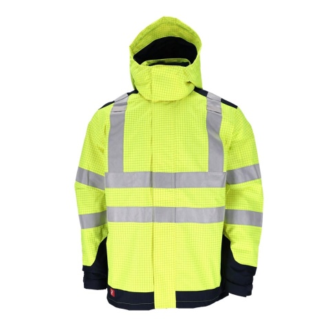 KURTKA 3W1 OCIEPLANA DLA ELEKTRYKÓW, MONTERÓW, ESD, POLAR ŻÓŁTO-GRANATOWA