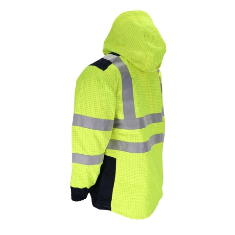 KURTKA 3W1 OCIEPLANA DLA ELEKTRYKÓW, MONTERÓW, ESD, POLAR ŻÓŁTO-GRANATOWA