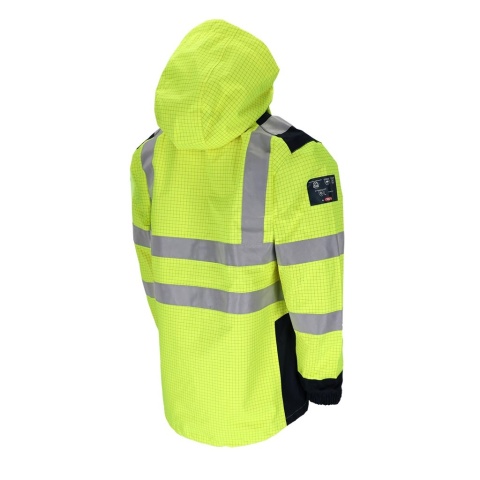 KURTKA 3W1 OCIEPLANA DLA ELEKTRYKÓW, MONTERÓW, ESD, POLAR ŻÓŁTO-GRANATOWA