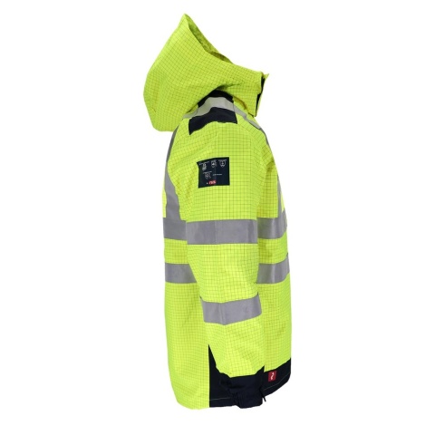 KURTKA 3W1 OCIEPLANA DLA ELEKTRYKÓW, MONTERÓW, ESD, POLAR ŻÓŁTO-GRANATOWA