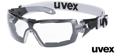 OKULARY OCHRONNE PHEOS GUARD Z GUMKĄ, KLASA OPTYCZNA 1, POLIWĘGLAN, POWŁOKA ZAPOBIEGAJĄCA ZAPAROWANIU, TRANSPARENTNE