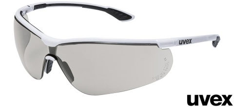 OKULARY OCHRONNE SPORTSTYLE SZARE, POLIWĘGLAN, KLASA OPTYCZNA 1