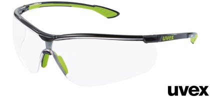 OKULARY OCHRONNE SPORTSTYLE TRANSPARENTNE POLIWĘGLAN, KLASA OPTYCZNA 1