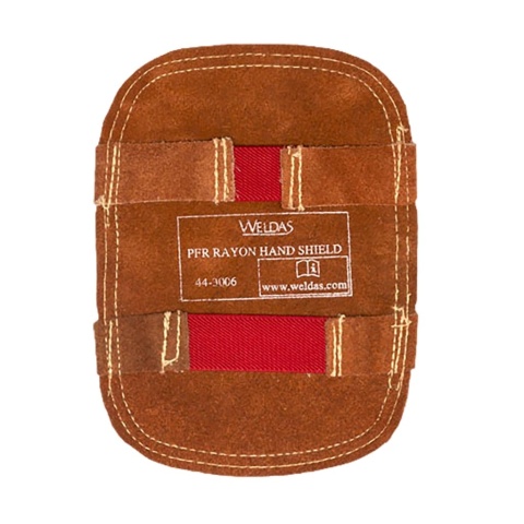ALUMINIZOWANA OSŁONA NA RĘKĘ DLA SPAWACZY, SZYTA TRUDNOPALNYMI NIĆMI Z KEVLARU
