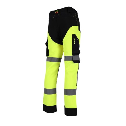 SPODNIE OCHRONNE DO PASA HAYFLES, 4 KIERUNKOWY STRECZ ŻÓŁTO-CZARNE