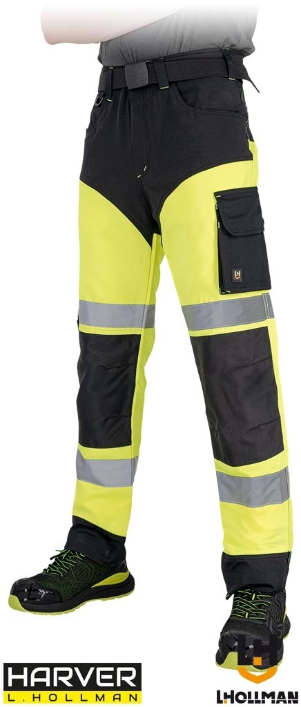 SPODNIE OCHRONNE DO PASA HAYFLES, 4 KIERUNKOWY STRECZ ŻÓŁTO-CZARNE