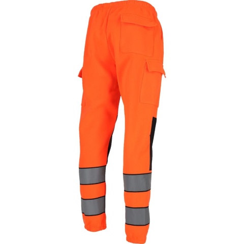 SPODNIE DRESOWE OSTRZEGAWCZE FLUO PASY ODBLASKOWE OCHRONNE DO PASA ŻÓŁTE