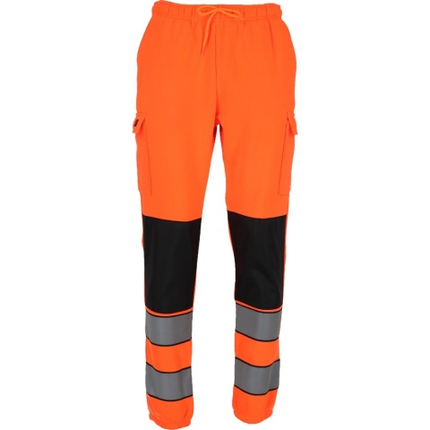 SPODNIE DRESOWE OSTRZEGAWCZE FLUO PASY ODBLASKOWE OCHRONNE DO PASA ŻÓŁTE