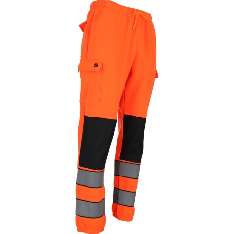 SPODNIE DRESOWE OSTRZEGAWCZE FLUO PASY ODBLASKOWE OCHRONNE DO PASA ŻÓŁTE