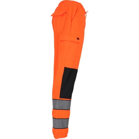 SPODNIE DRESOWE OSTRZEGAWCZE FLUO PASY ODBLASKOWE OCHRONNE DO PASA POMARAŃCZOWE