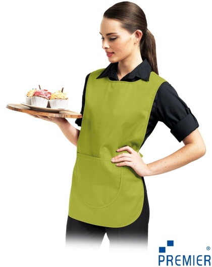 TUNIKA DAMSKA FARTUCH Z KIESZENIĄ LIMONKOWY