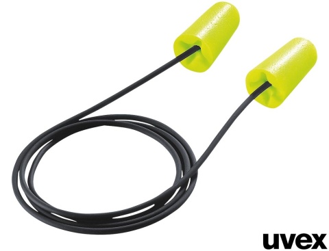 WKŁADKI PRZECIWHAŁASOWE UVEX X-FIT TECHNOLOGIA X-GRIP ZE SZNURECZKIEM SNR=37 dB 100PAR