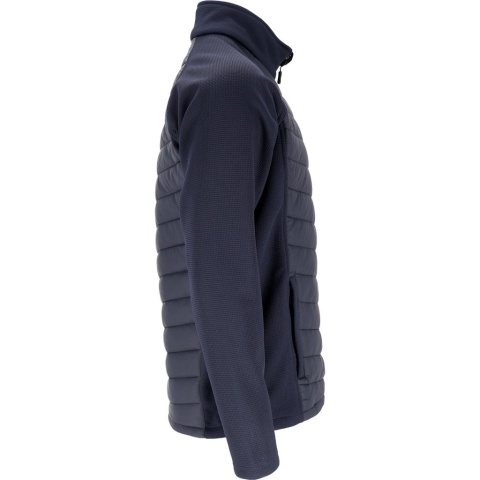 KURTKA PIKOWANA PRZEJŚCIOWA, OCHRONNA OCIEPLANA Z POLAREM, MĘSKA GRANATOWA