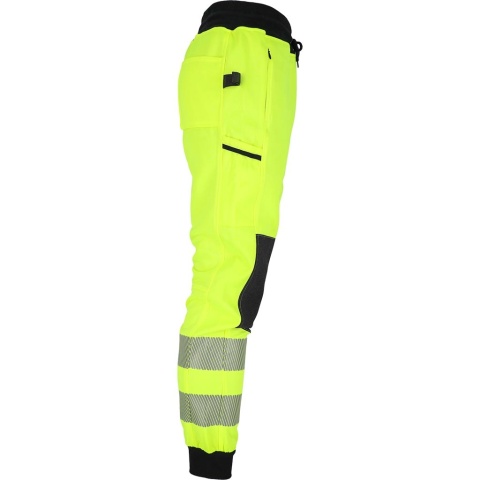 Spodnie dresowe ostrzegawcze fluo, pasy odblaskowe, rip-stop 2XL