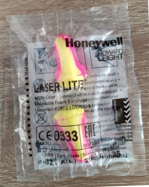 Wkładki, zatyczki przeciwhałasowe laserlite, stopery, 200par