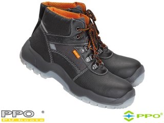 BUTY BEZPIECZNE - 42 - CZARNO-SZARO-POMARAŃCZOWY