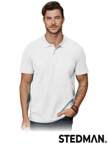 POLO MĘSKIE - XL - BIAŁY