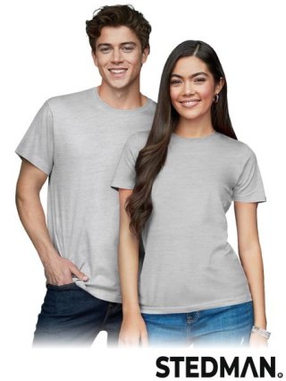 T-SHIRT MĘSKI - 3XL - SZARY HEATHER