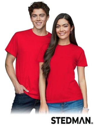T-SHIRT MĘSKI - S - CZERWONY SZKARŁATNY