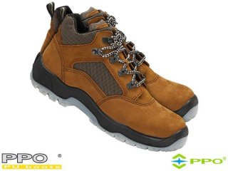 BUTY BEZPIECZNE - 44 - BRĄZOWO-CZARNY