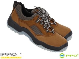 BUTY BEZPIECZNE - 47 - BRĄZOWO-CZARNY
