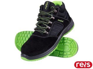 BUTY BEZPIECZNE - 36 - CZARNO-ZIELONY