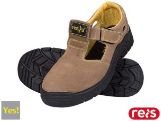BUTY BEZPIECZNE - 36 - BEŻOWO-SZARO-ŻÓŁTY
