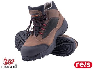 BUTY BEZPIECZNE - 38 - CZARNO-BRĄZOWY